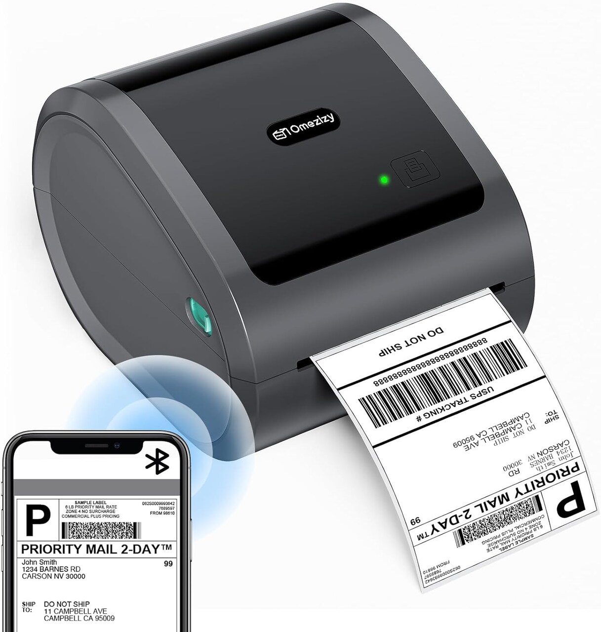 Bluetooth® - Thermal Label Printer 4X6 | Wireless Shipping best Printer for Small Business